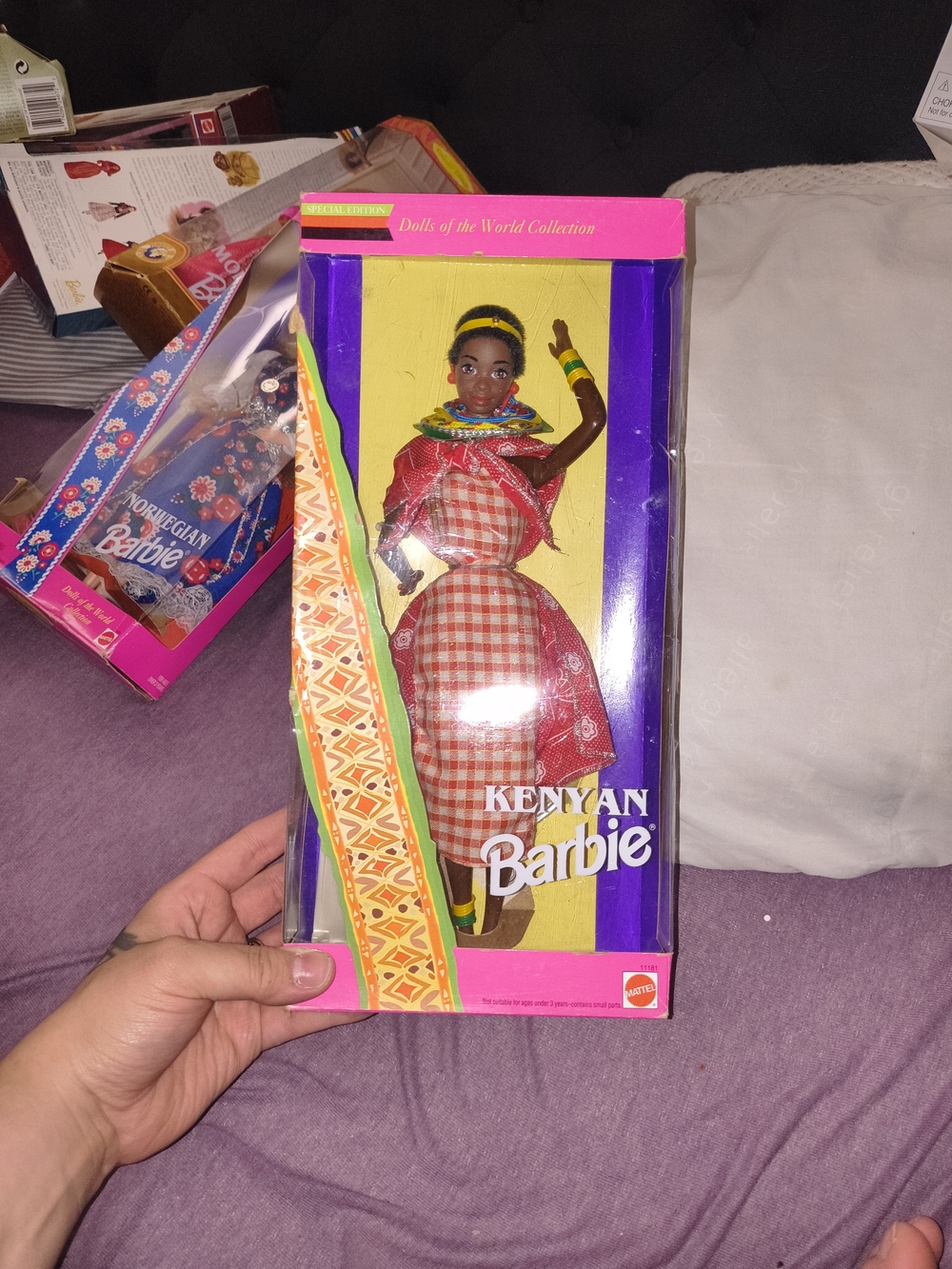 Barbie Kenyan Doll in Red Plaid Traditional Outfit